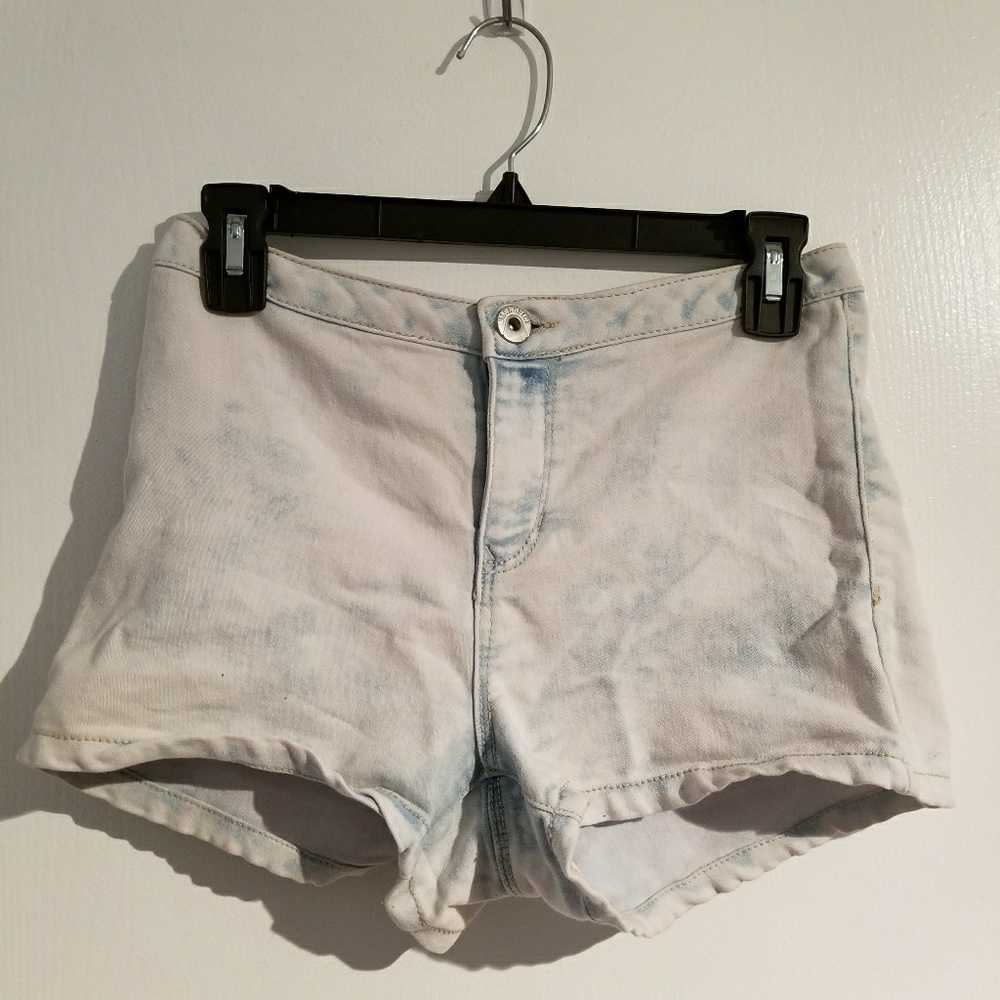 Denim high waisted shorts